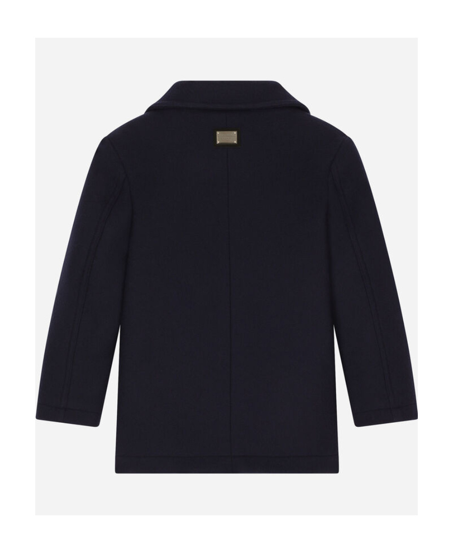 Dolce & Gabbana Double-breasted Coat In Black