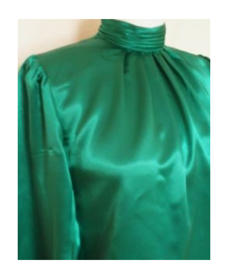 CHAMPION SATIN BLOUSE WITH HIGH NECK 