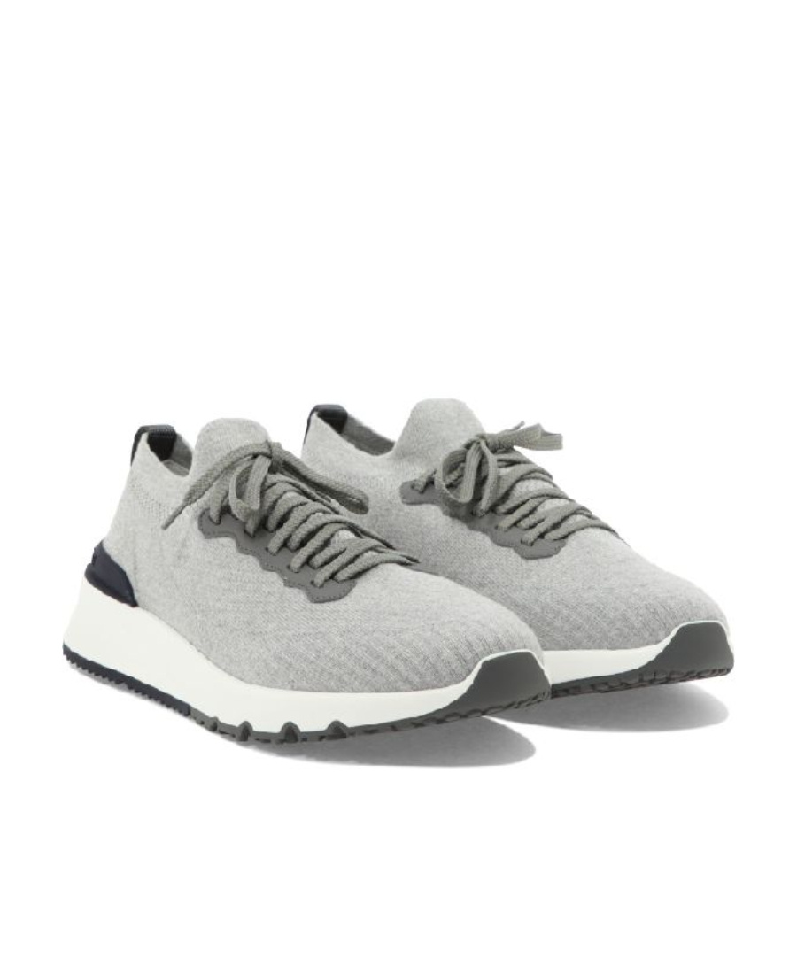 Brunello Cucinelli Sneakers Blacks And Greys In Gray