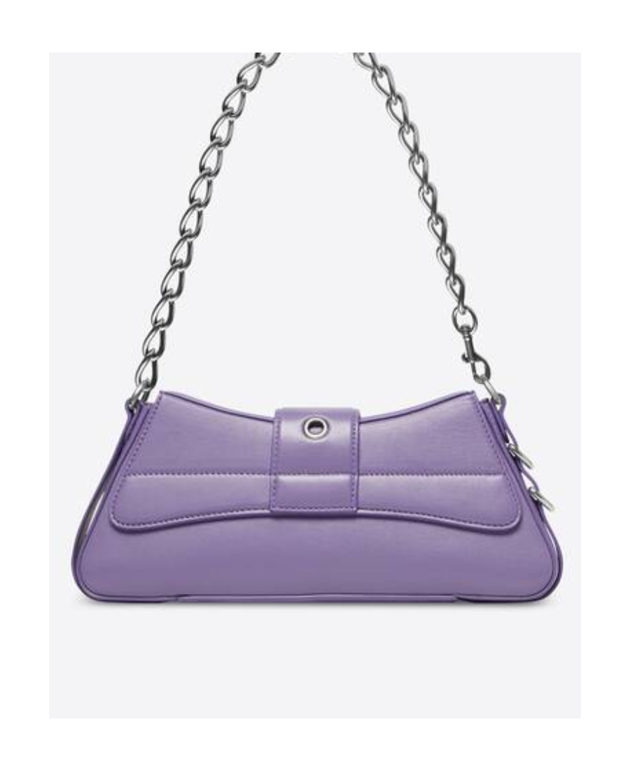 Balenciaga Lindsay Should Shoulder Bag In Viola Leather In Purple