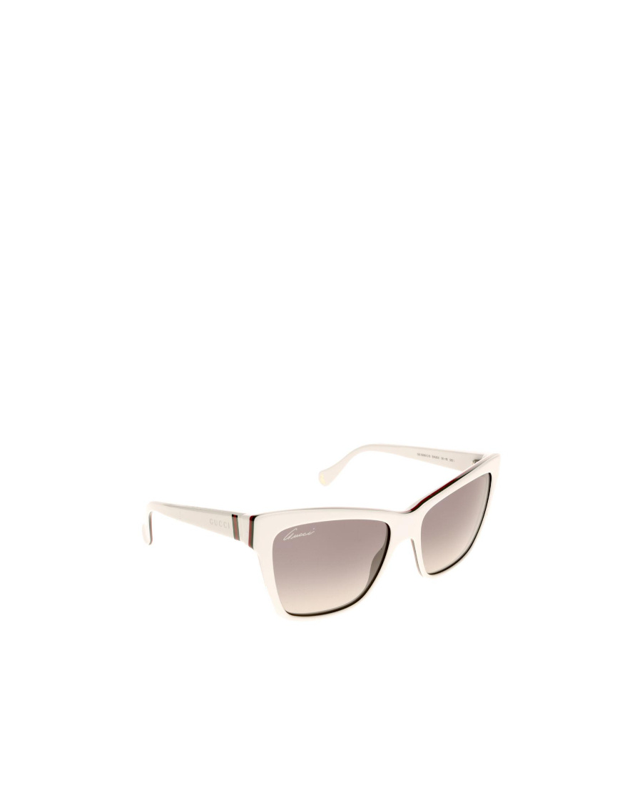 Gucci Logo Sunglasses In White