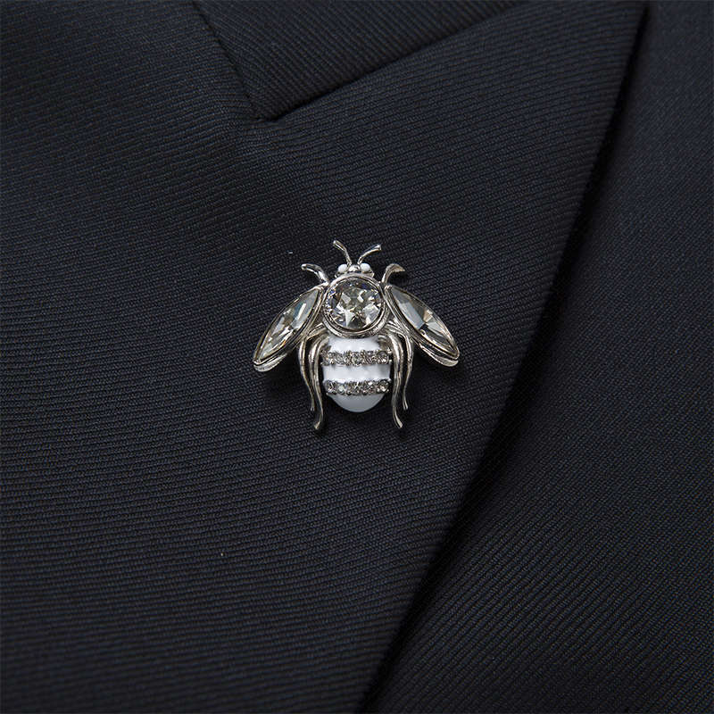 Dior Bee-decorated Suit Coat In Black