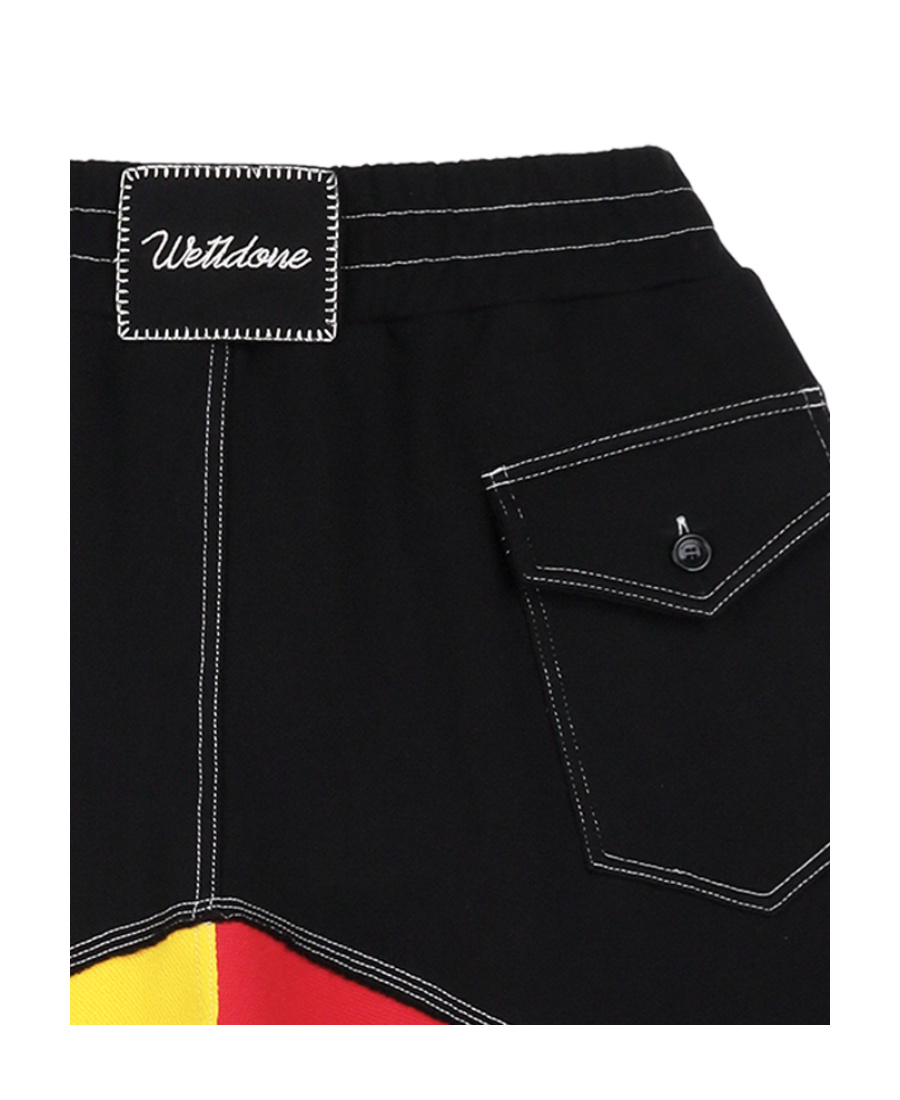 We11 Done Spliced Shorts In Black