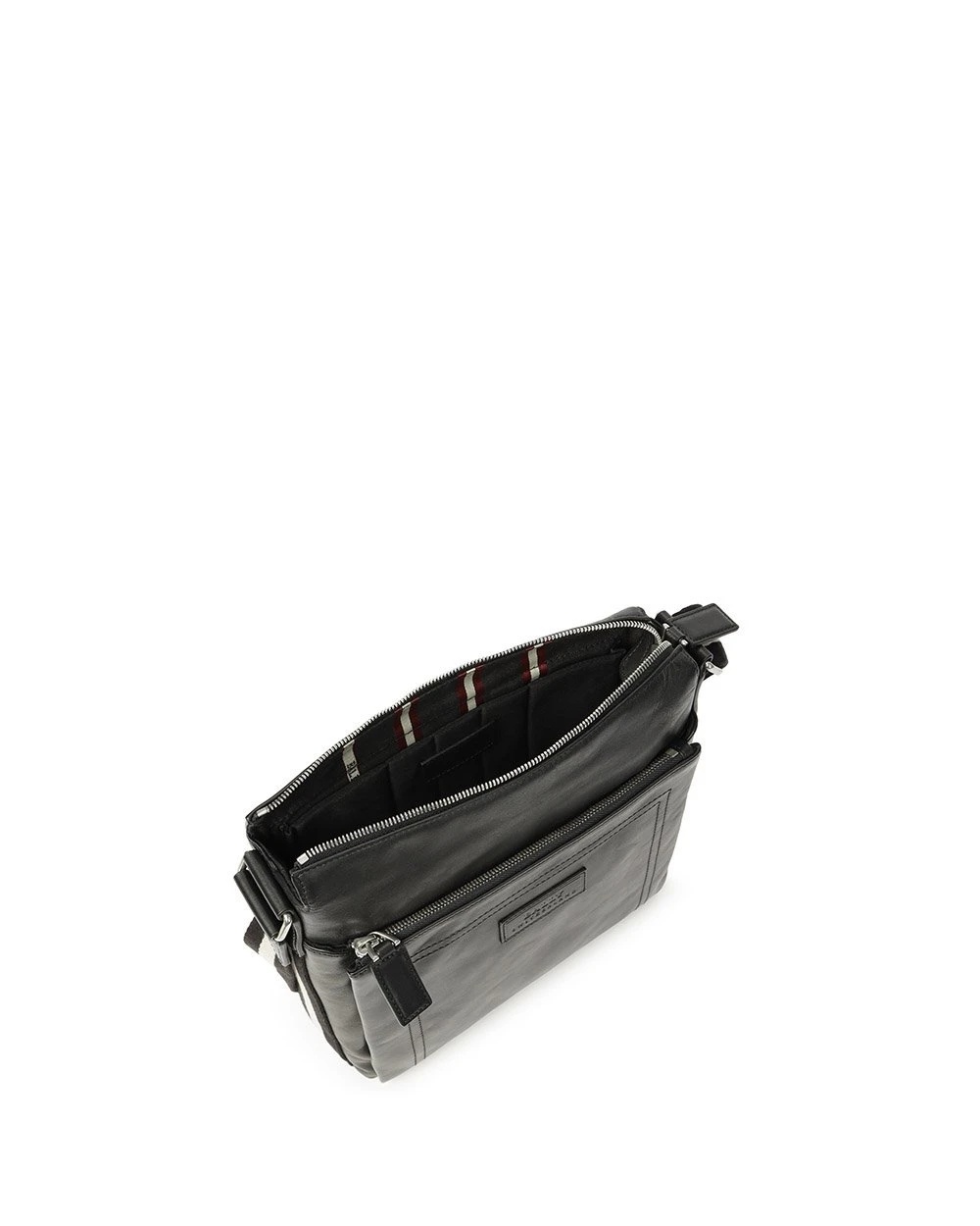 Bally Logo Shoulder Bag In Black