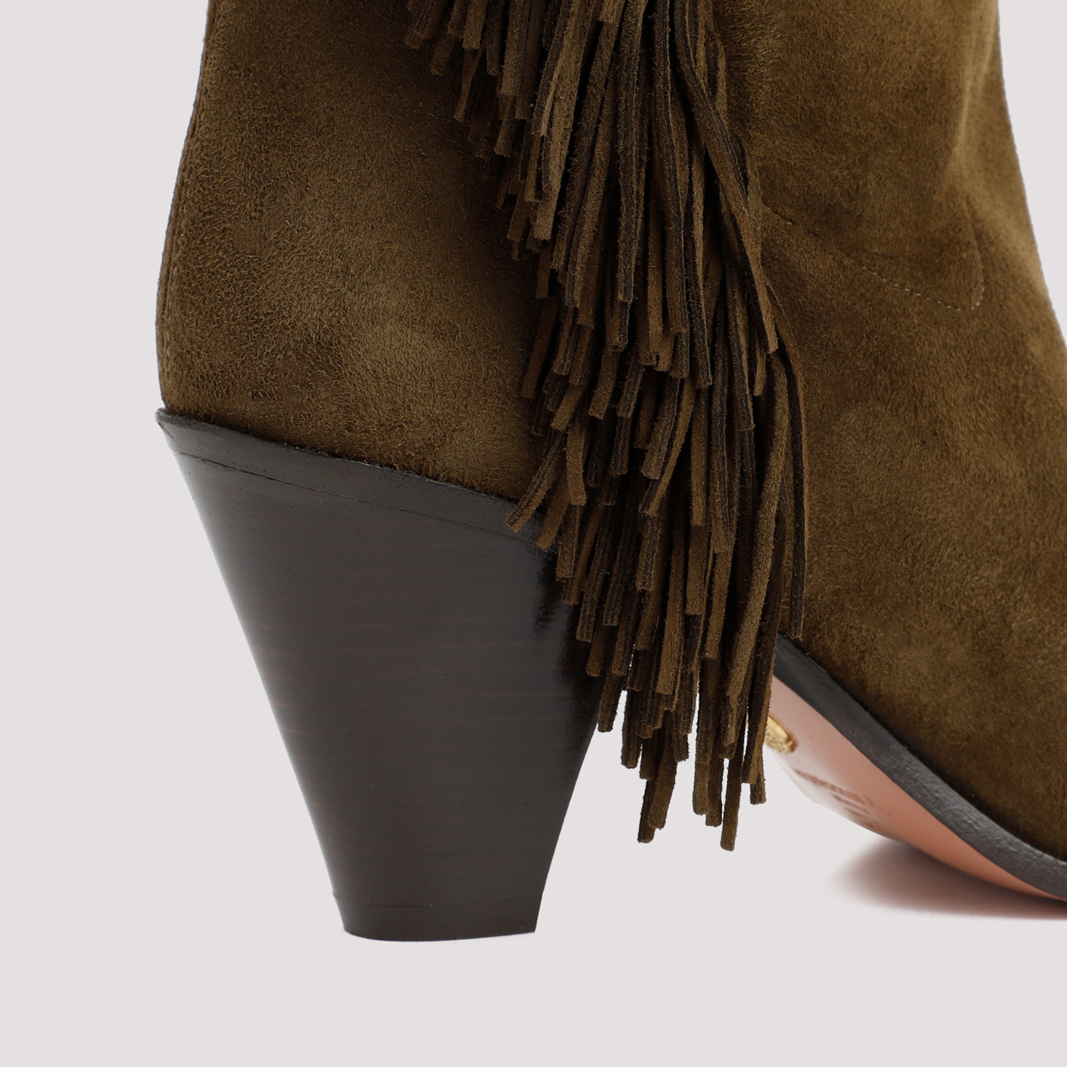 Aquazzura Marfa 70 Suede Bootie In Black