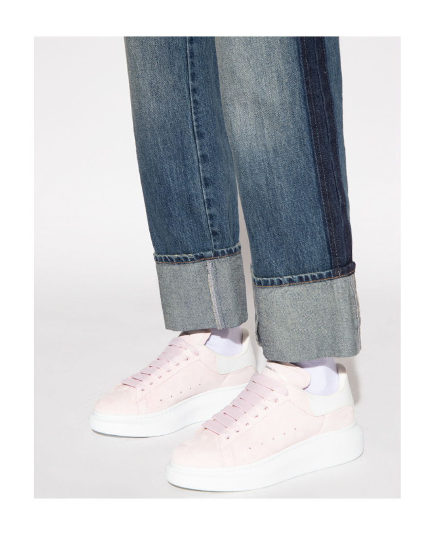 Alexander Mcqueen Oversized Lace-up Sneakers In Pink