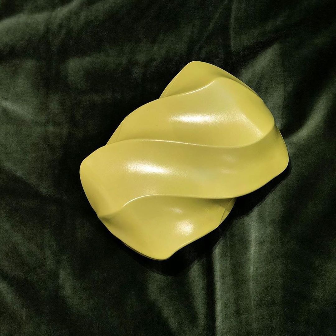 Bottega Veneta Bv Whirl Clutch Bag In Yellow