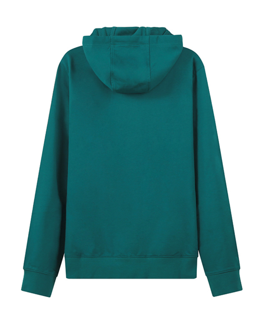Ea7 Logo Pattern Hoodie In Green