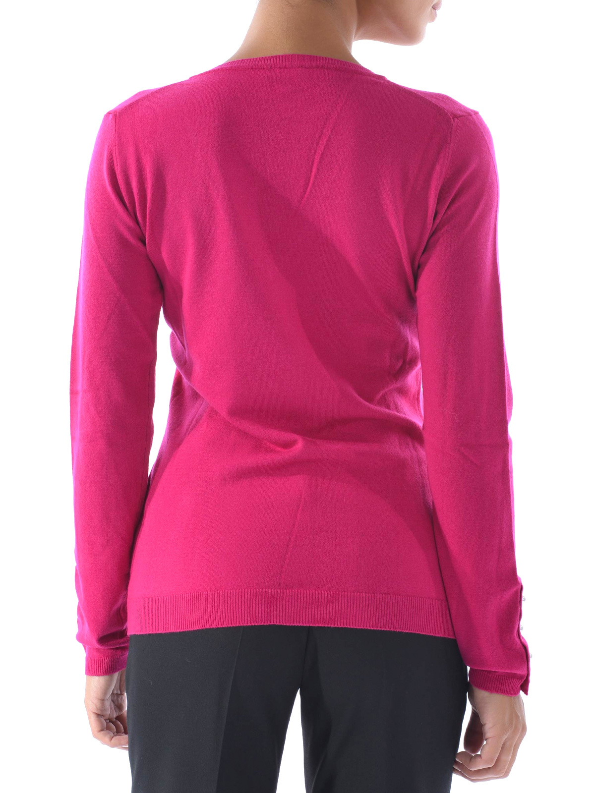 Armani Jeans V-neck Sweater In Red