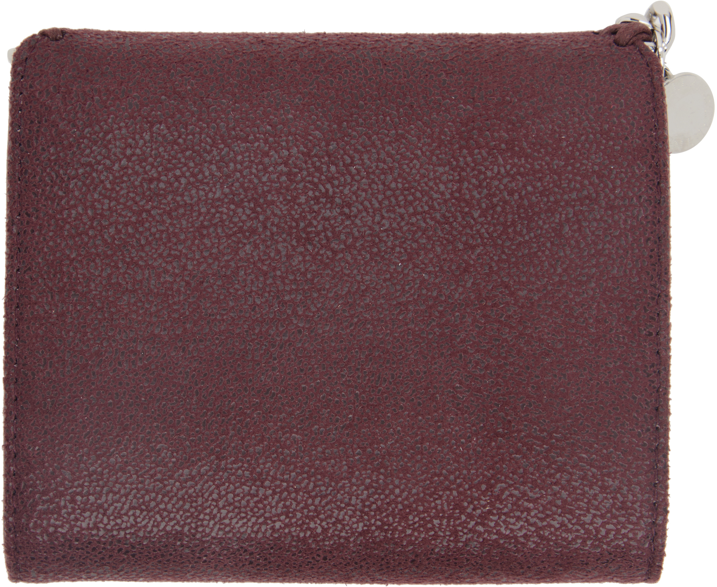 Stella Mccartney Burgundy Falabella Small Flap Wallet In Burgundy