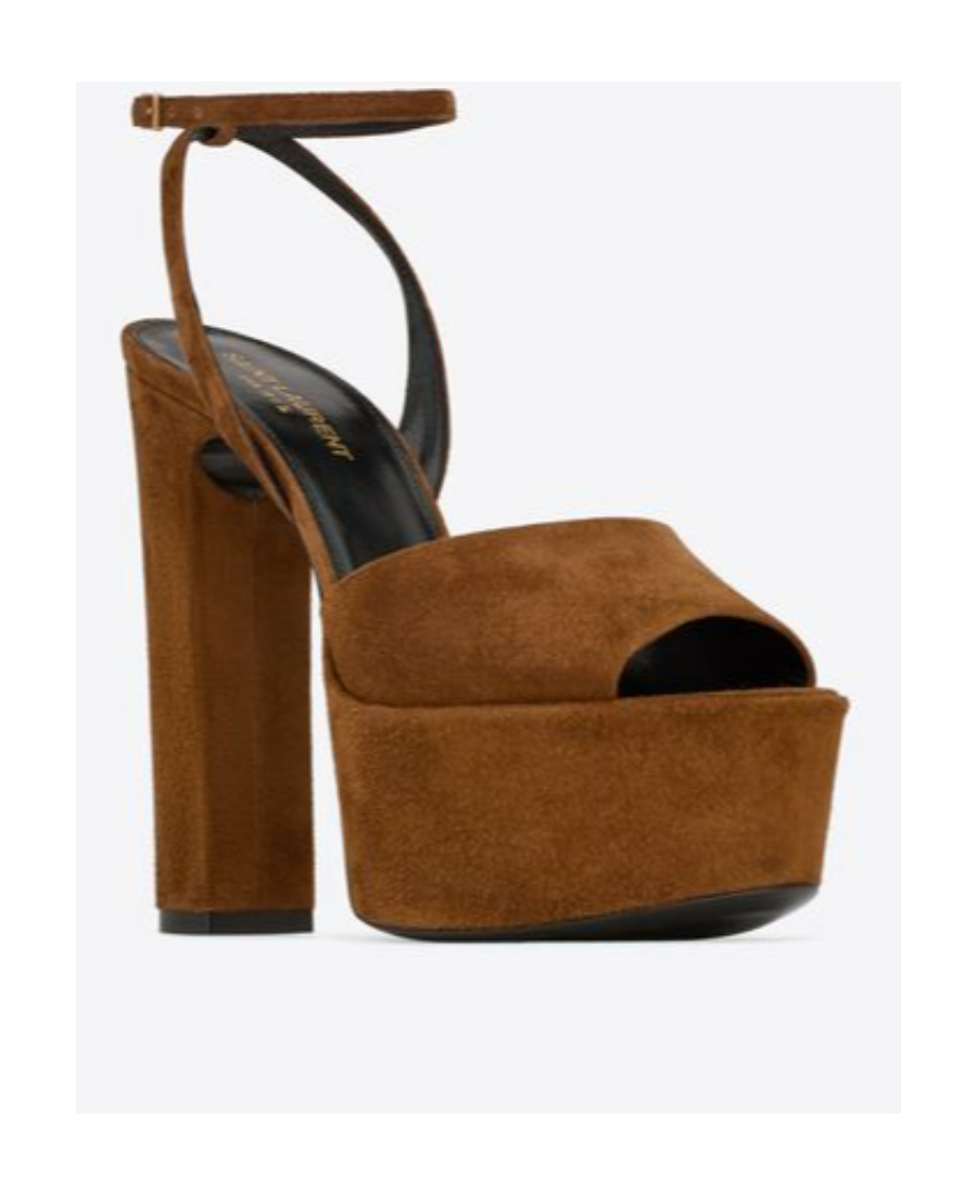 Saint Laurent Sandals In Brown
