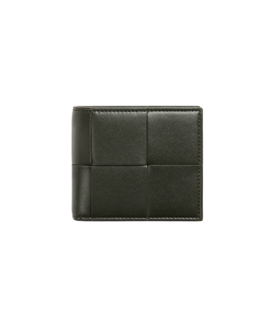 Shop Bottega Veneta Cassette Bi-fold Wallet With Coin Purse In Black