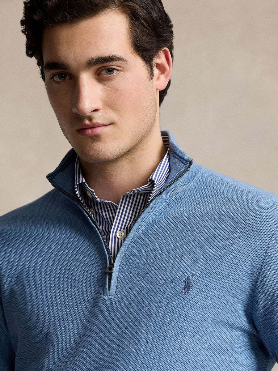 Polo Ralph Lauren Polo Pony Cotton Sweatshirt In Blue