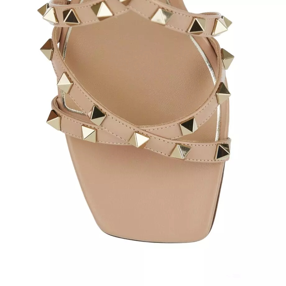 Valentino Open-toed High-heeled Sandals In Nude