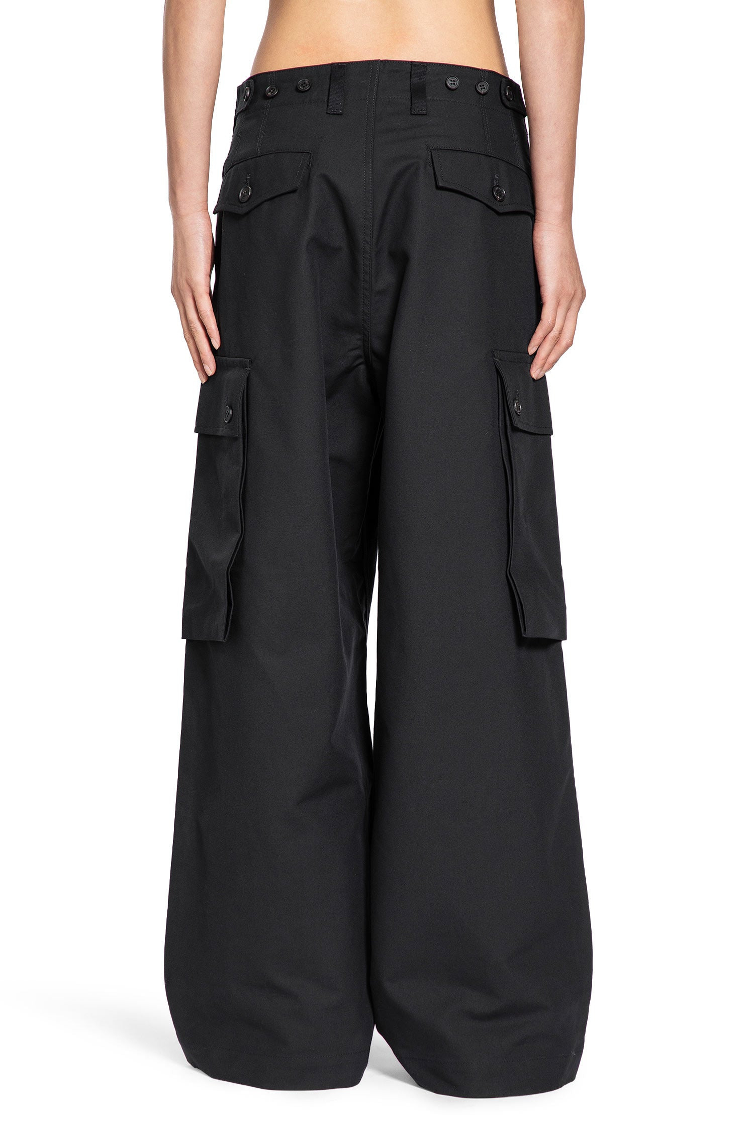Comme Des Garçons Belt Loop Casual Pants In Black