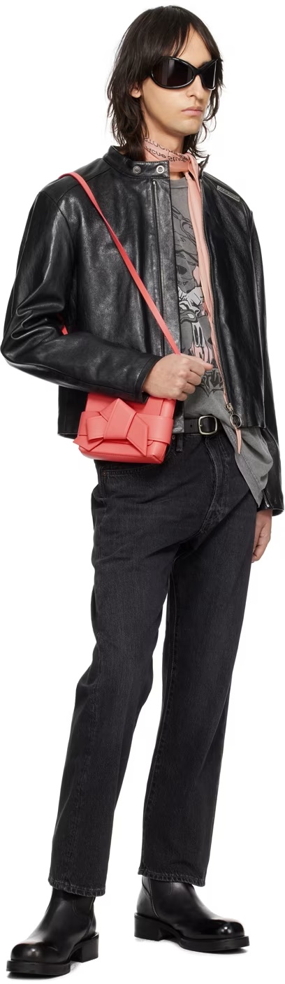 Acne Studios Postman Shoulder Bag In Red