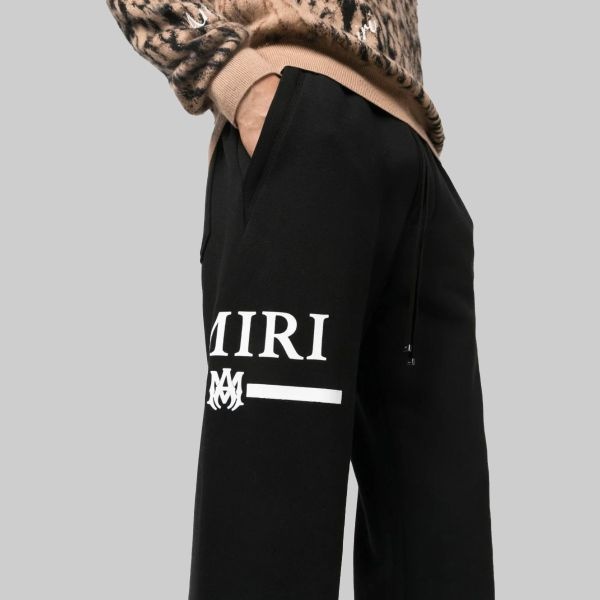 Amiri Logo Details Sweatpants In Black