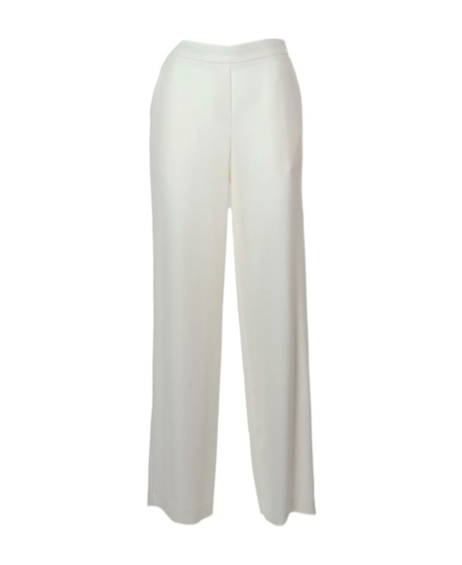 P.a.r.o.s.h Logo Straight Casual Pants In White