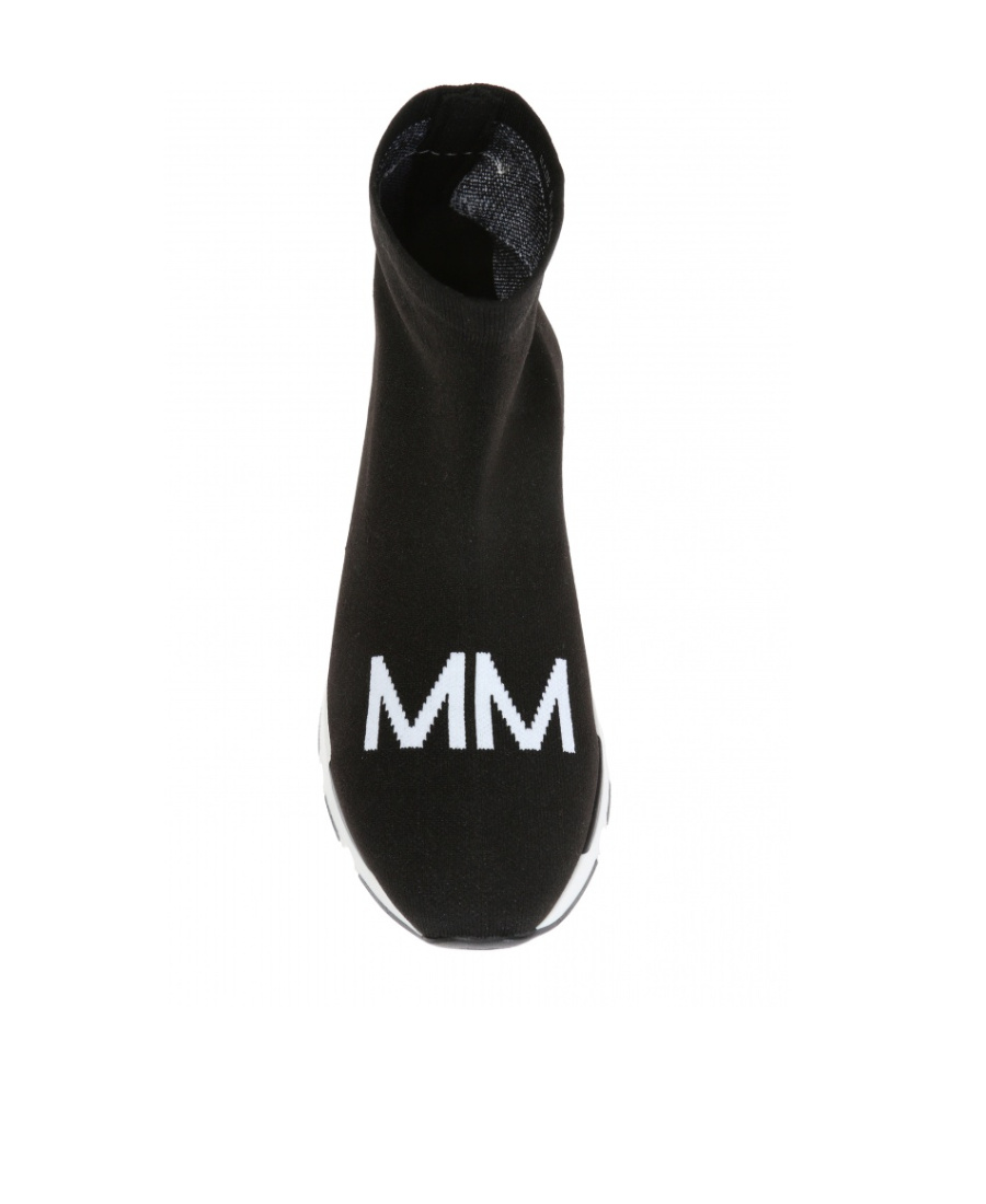 Maison Margiela Logo Casual High Upper Shoes In Black