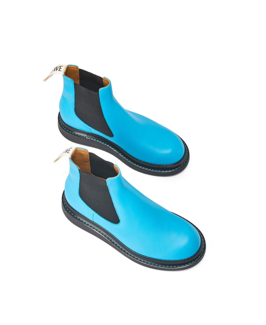 Loewe Logo Details Chelsea Boots In Black