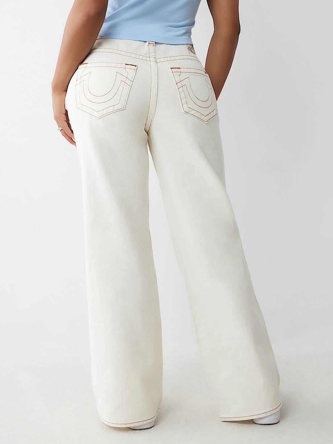 TRUE RELIGION BOBBI MID RISE BAGGY JEAN 