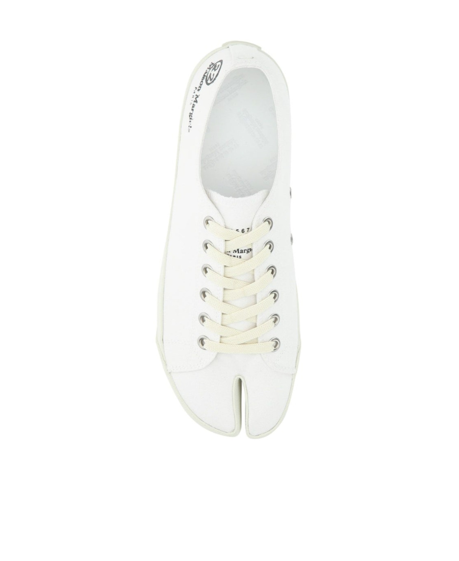 Shop Maison Margiela Tabi Low-top Sneakers In White