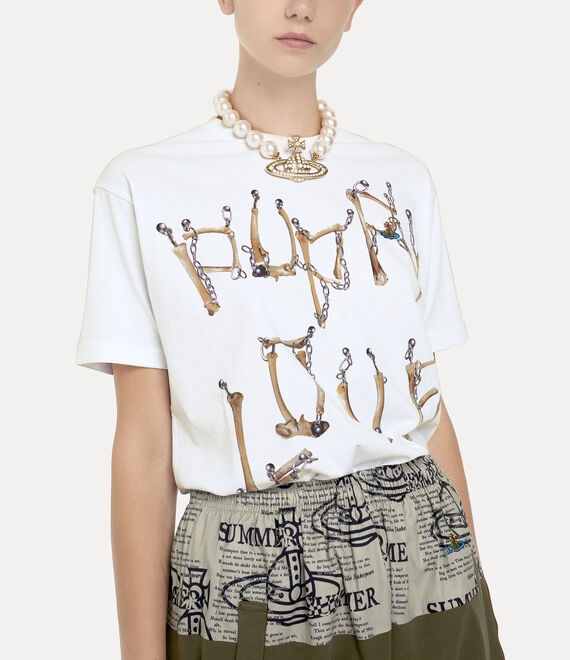 Vivienne Westwood Bones'n Chain Short-sleeved T-shirt In Nude