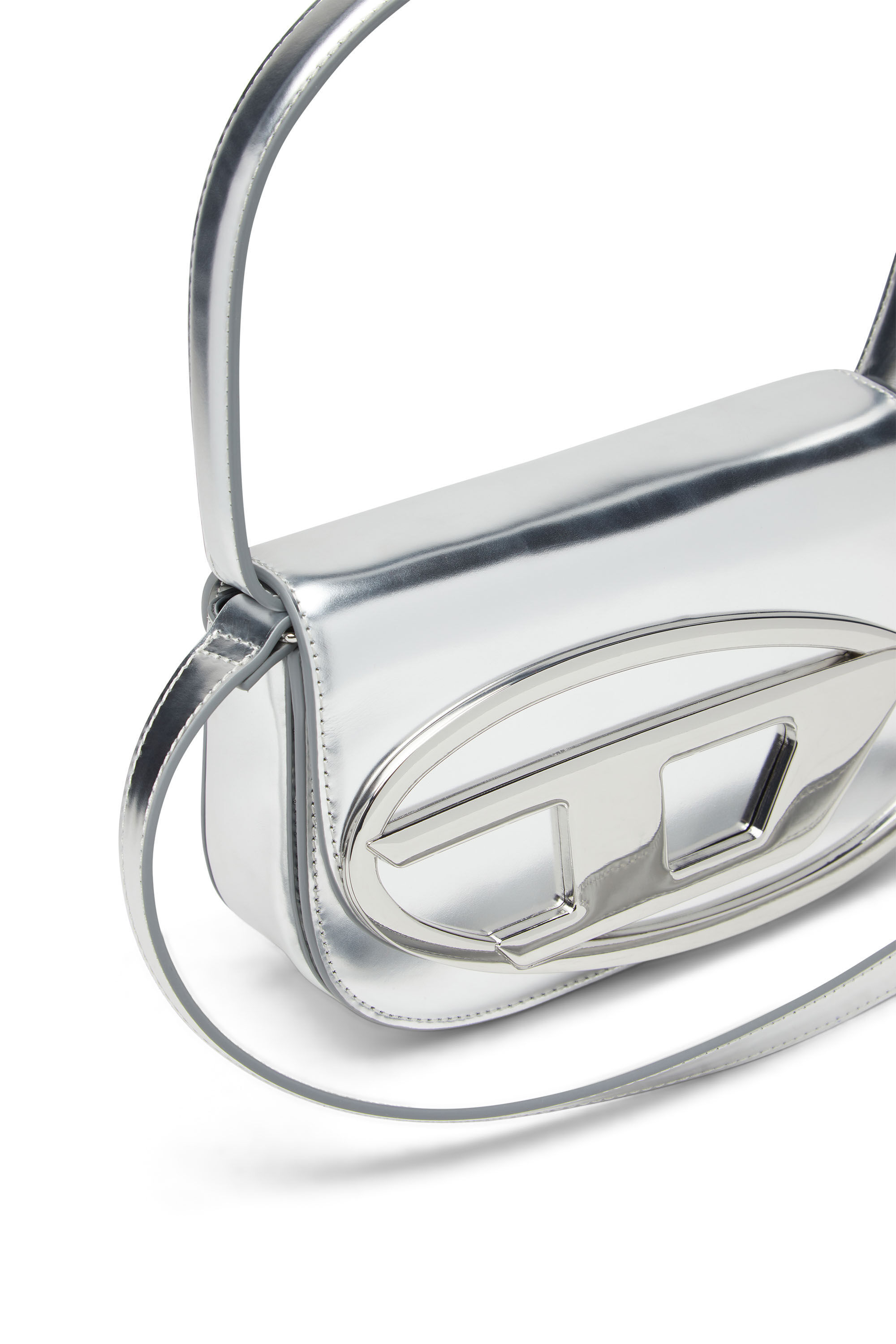 Diesel Luxurious Leather Shoulder Bag 1dr In White