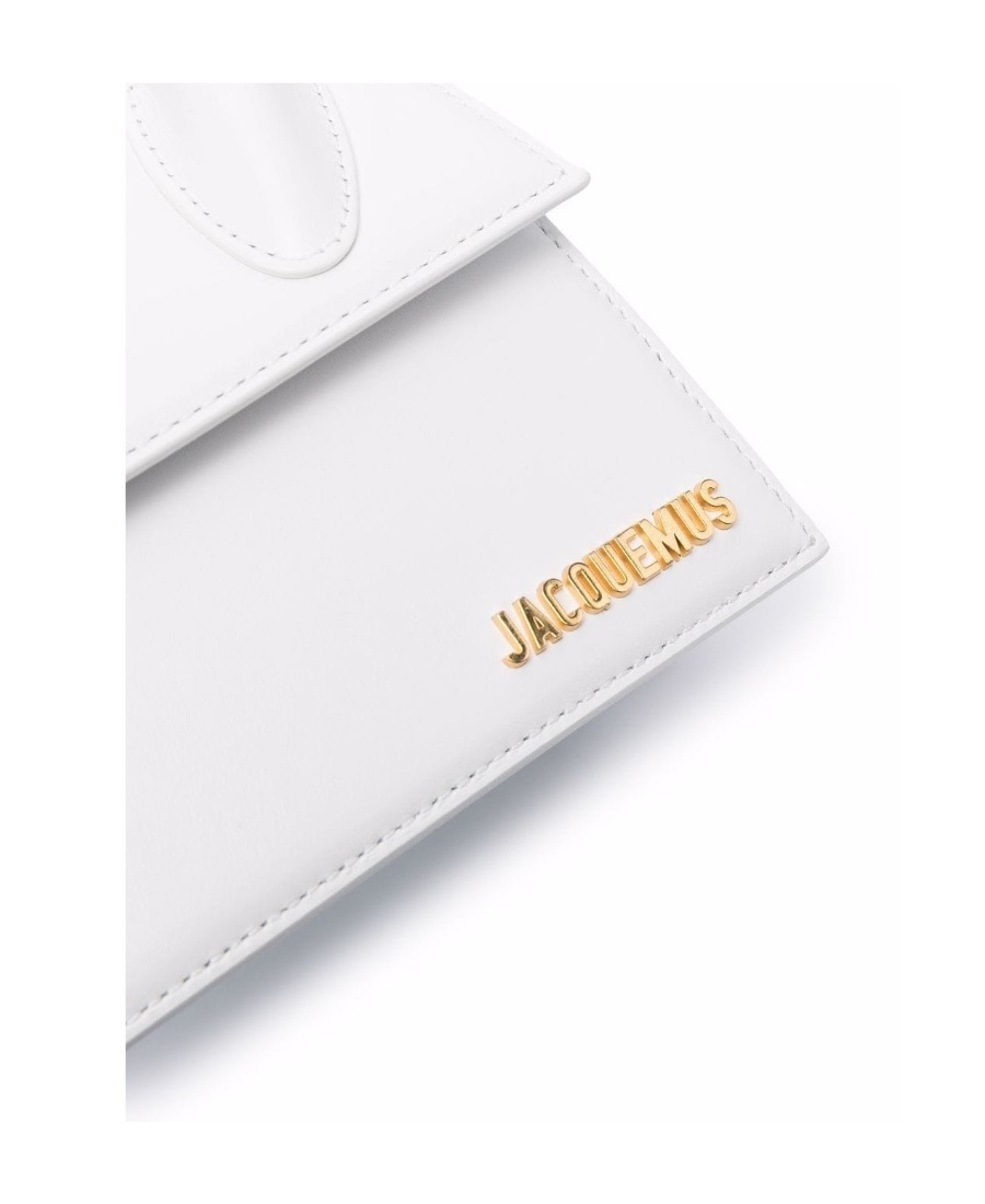 Shop Jacquemus Logo Shoulder Bag In White