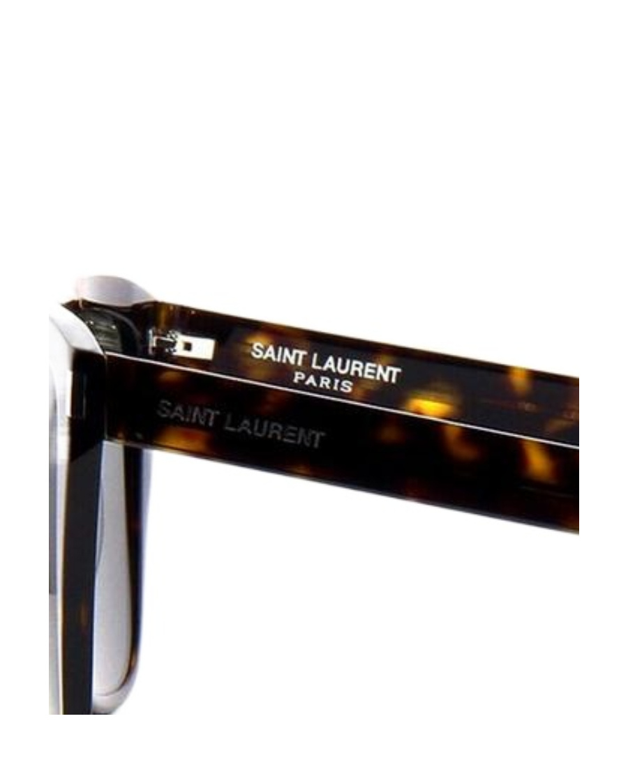 Saint Laurent Logo Sunglasses In Black