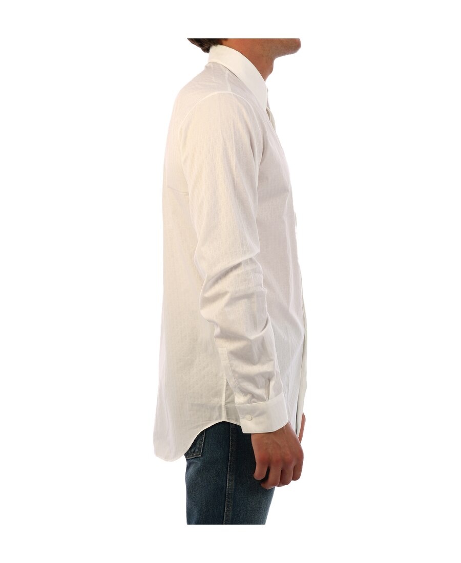 Shop Dior Oblique Shirt In White