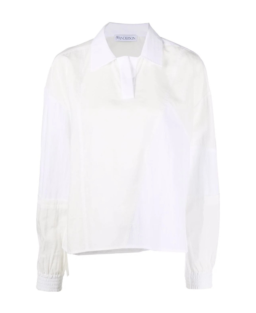 Jw Anderson Patchwork Polo Collar Blouse