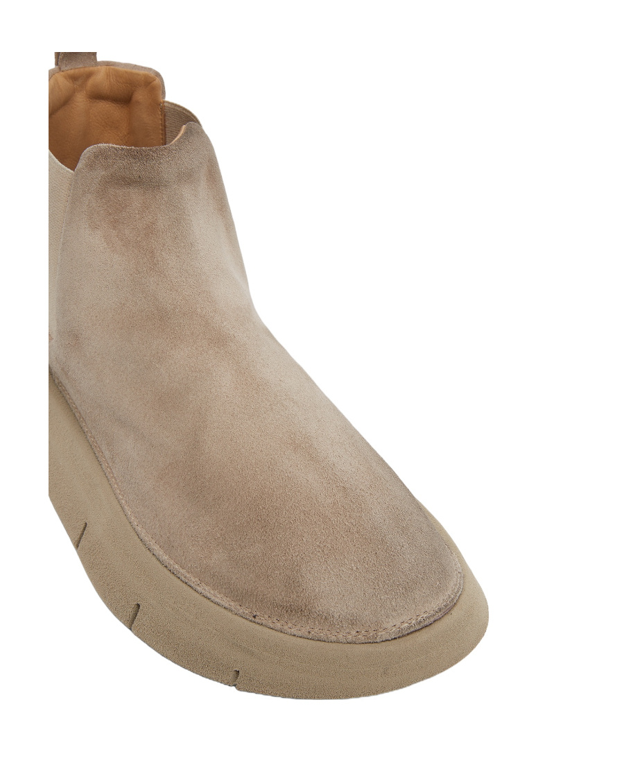 Marsèll Suede Round-toe Slip-on Boots In Brown