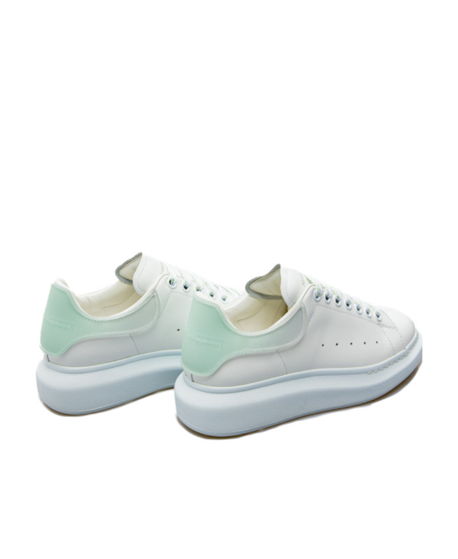 Alexander Mcqueen Low-top Leather Sneakers In White