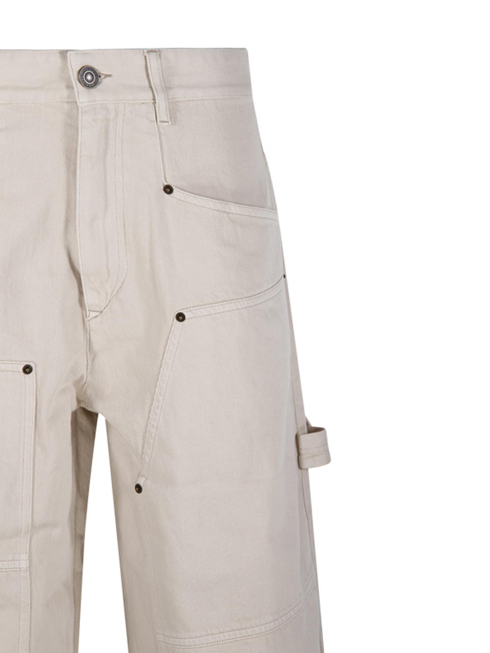 Isabel Marant Étoile Isabel Marant Etoile Ophra Loose Fit Fine Denim Jeans In Nude