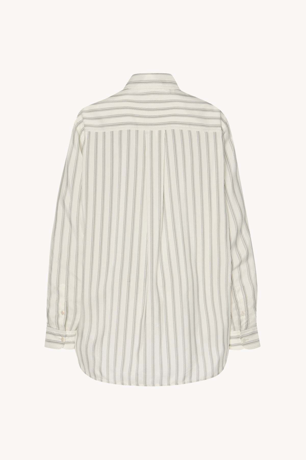 The Row Eirlys Shirt In Silk In Neutral