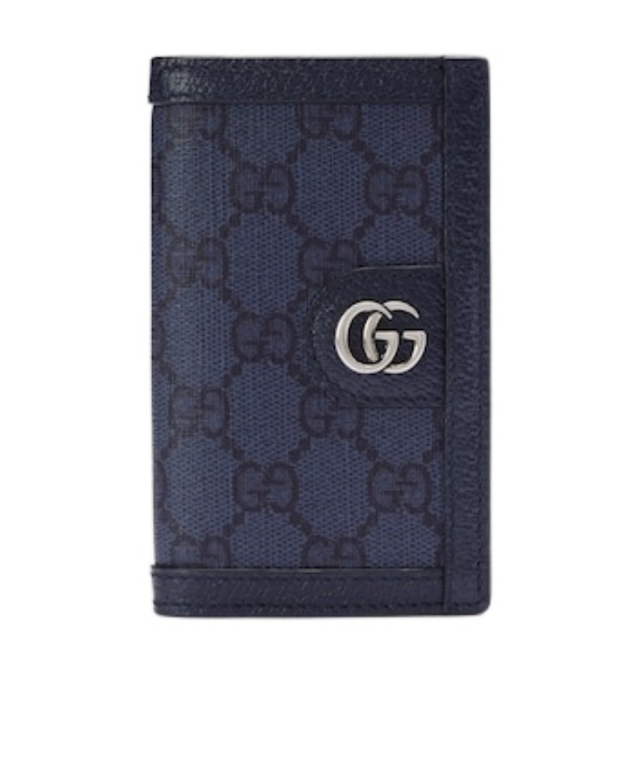 Gucci Ophidia Gg Long Card Case In Blue