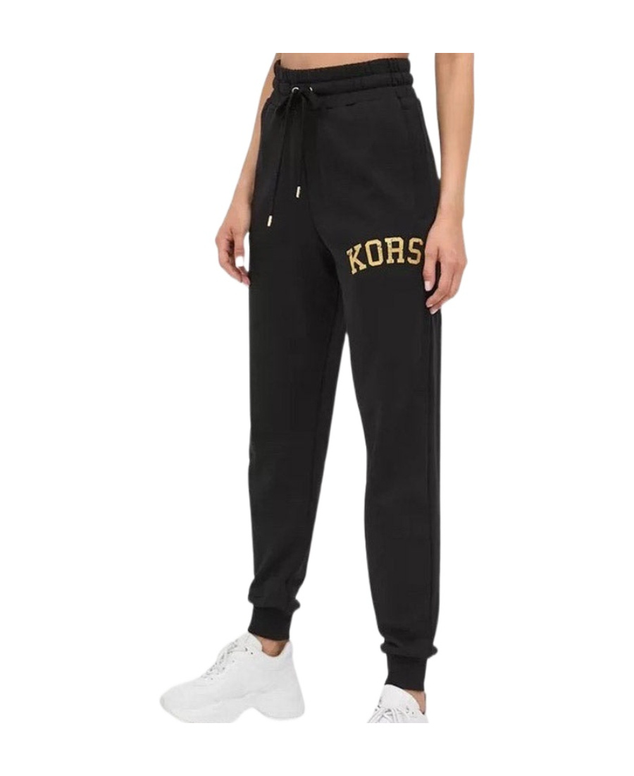 Michael Kors Pull Rope And Stretch Waist Sweatpants In Black