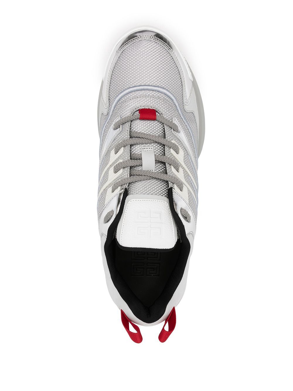Givenchy Giv 1 Leather And Mesh Sneakers In White