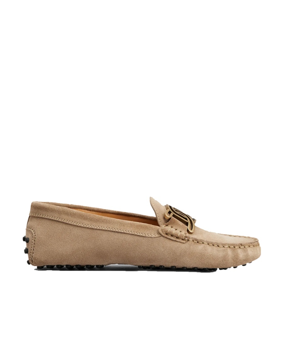 Tod's Kate Gommino Suede Loafers In Brown