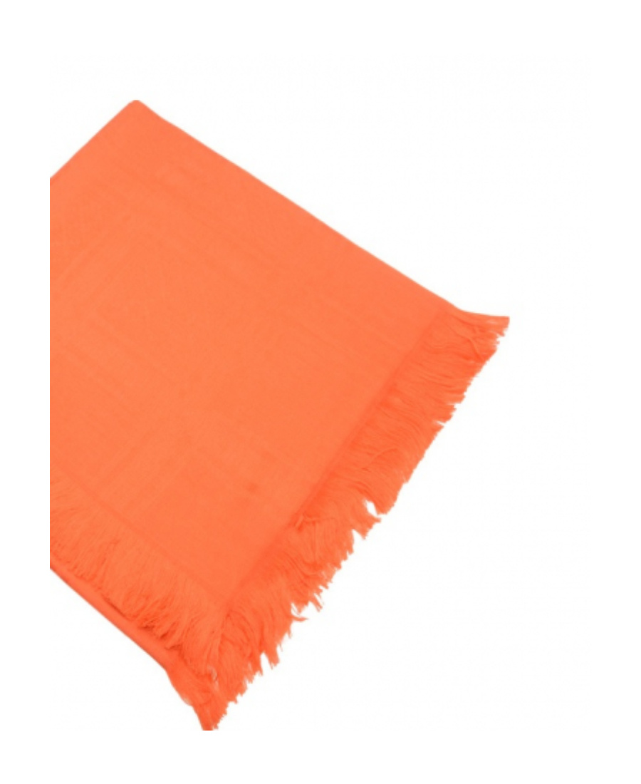 Gucci Logo Tassel Scarf In Orange