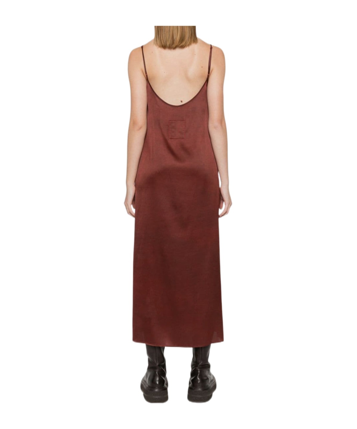 Uma Wang Tavella Midi Dress In Red