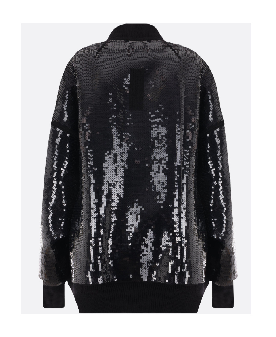 Rick Owens Peter Sequin-embellished Bomber Jacket In Black