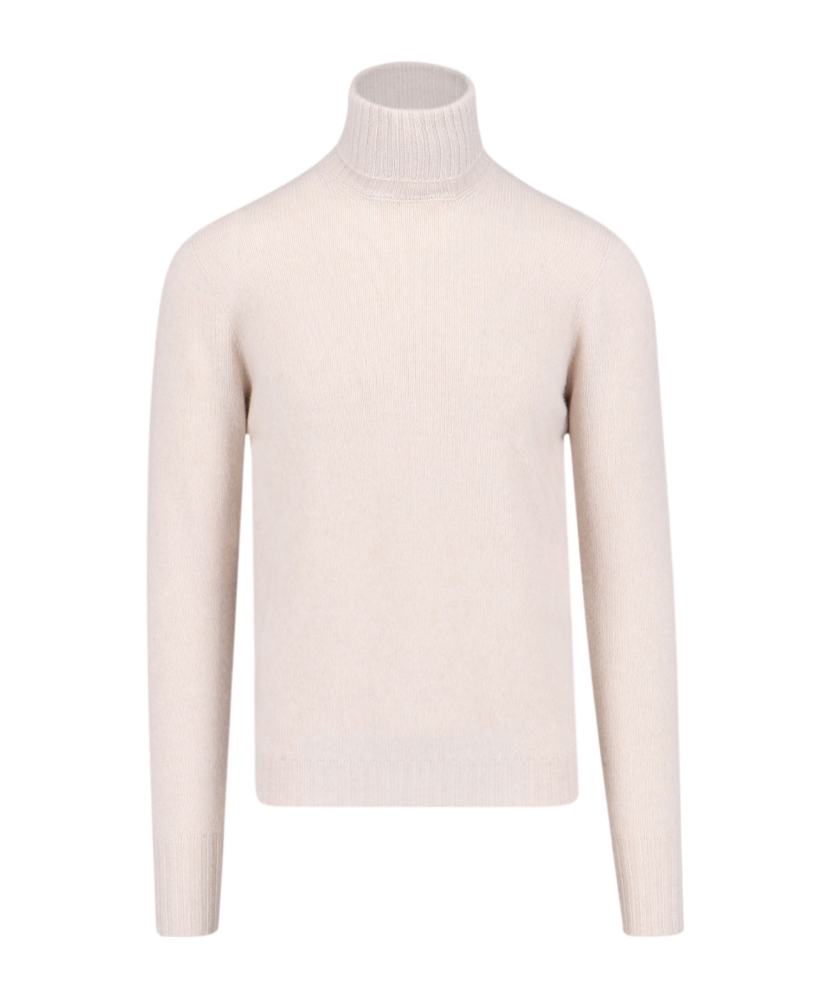 Drumohr Ribbed Turtleneck Sweater Long Sleeves In Pink