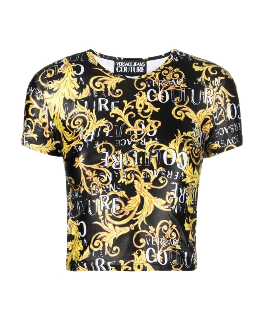 Versace Jeans Logo Short T-shirt In Multi