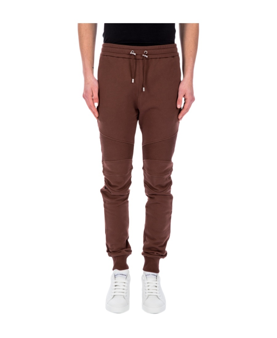 Balmain Logo-print Track Pants In Red