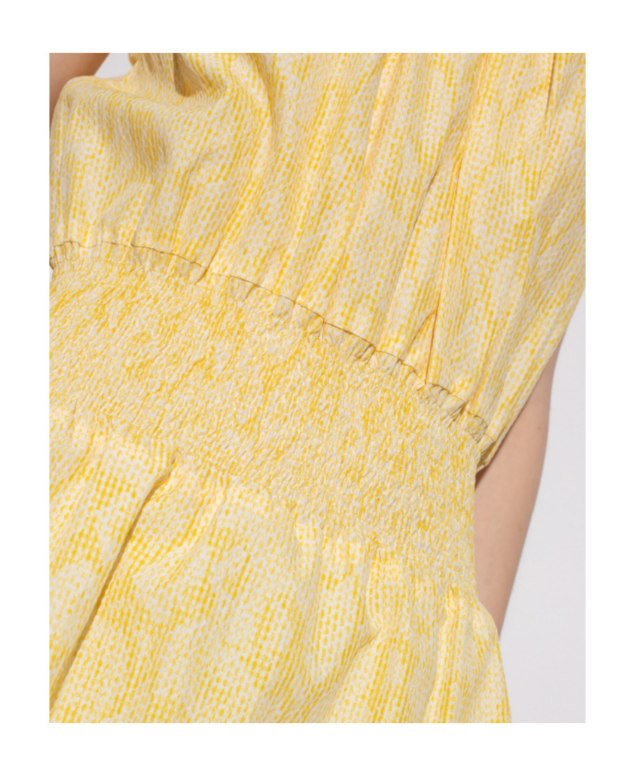 Kenzo Gingham Snakeskin-print A-line Dress In Nude