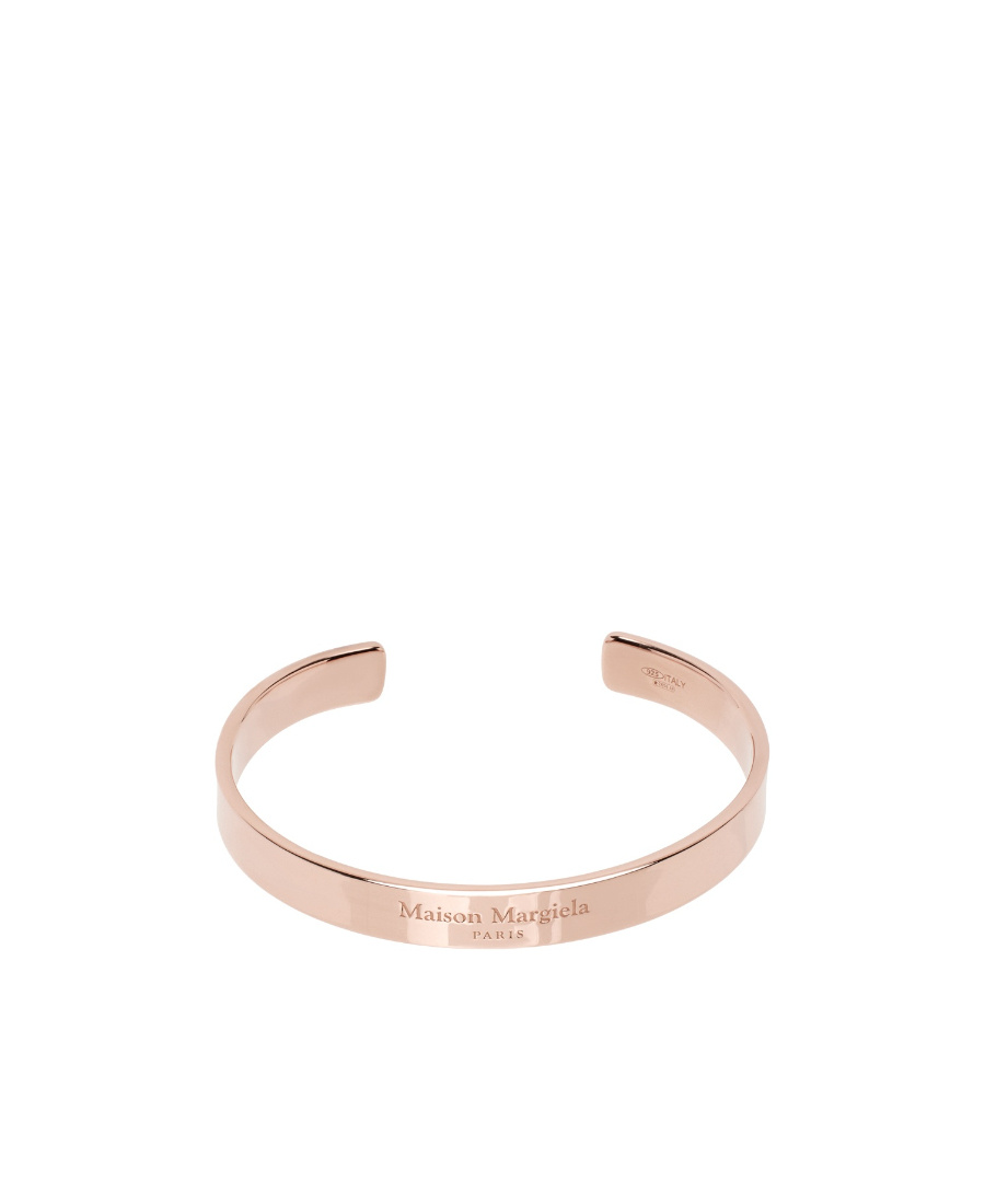 Maison Margiela Carved Bracelet In Yellow