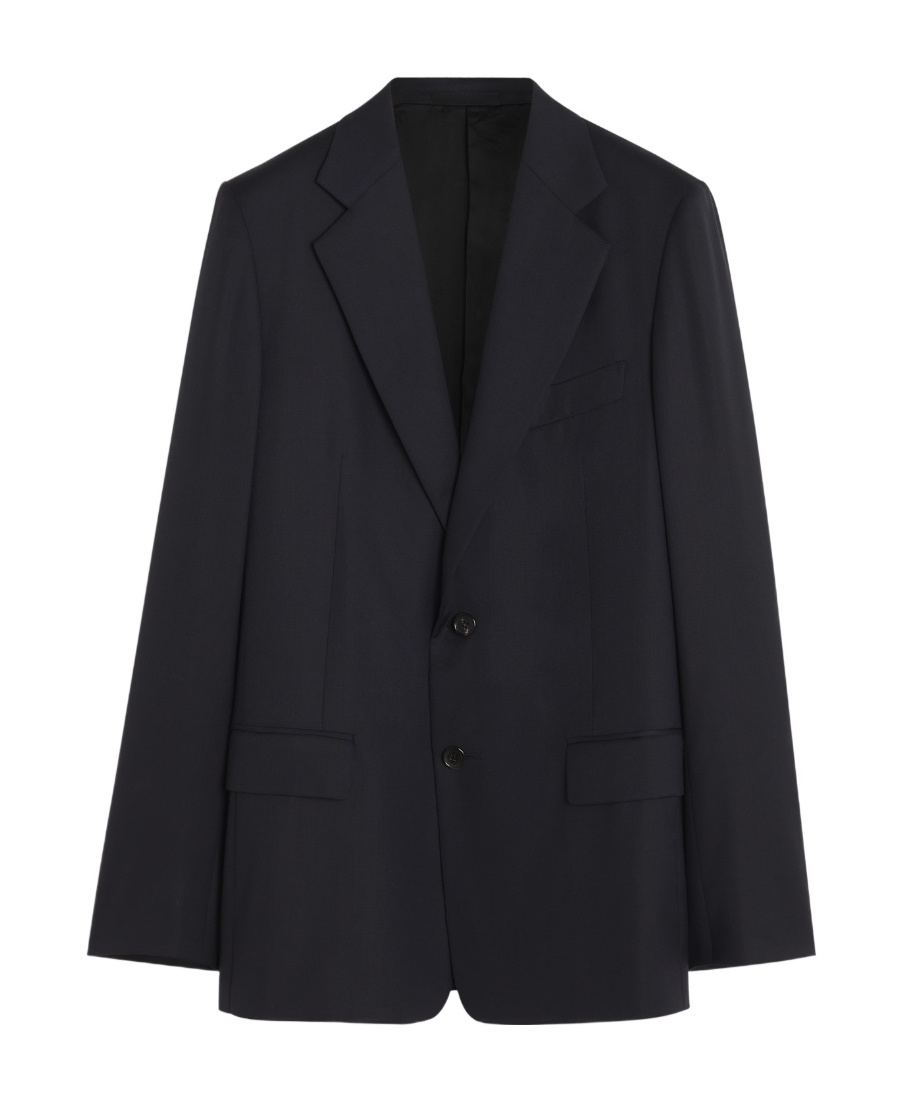 Lanvin Single-breasted Button-fastening Blazer In Black