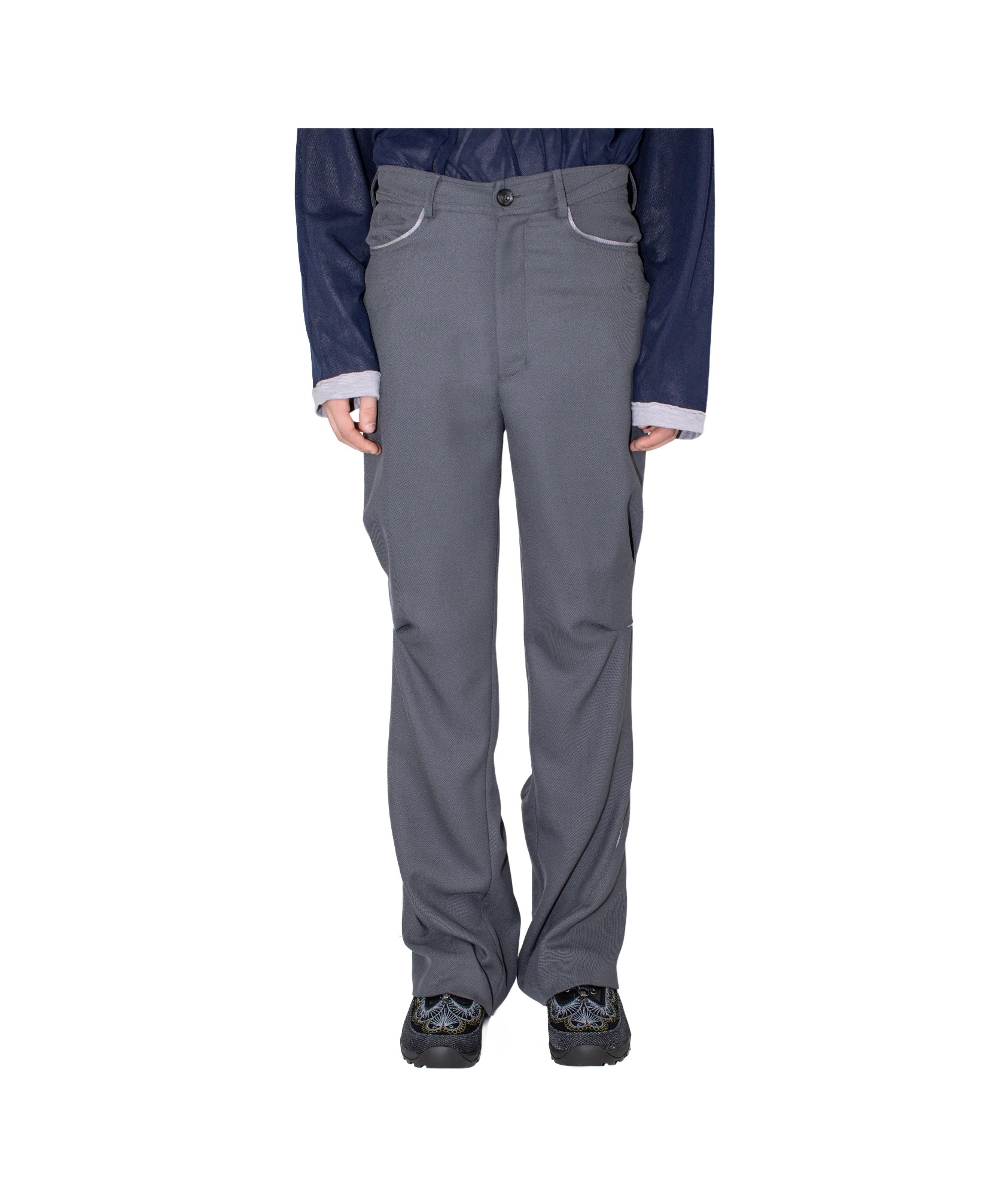 Kiko Kostadinov Men Ohne K-dart Trouser In Gray
